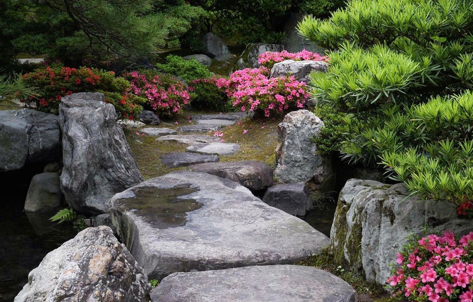 Jardim com rochas e flores - Como fazer um jardim em casa?